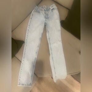 Mom high rise jeans light wash very good condition